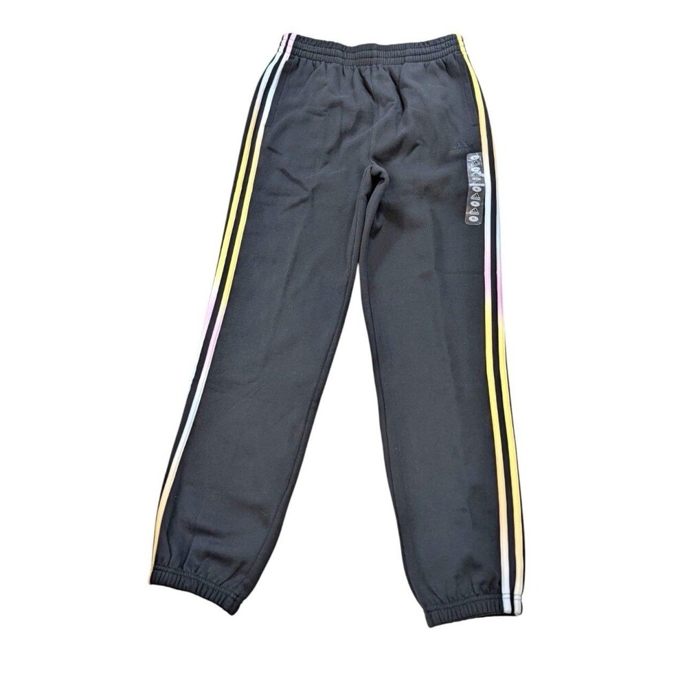 Adidas Game Fade 3-Stripe Fleece Joggers Colorful Boys 14-16 Large (AK5839) NEW